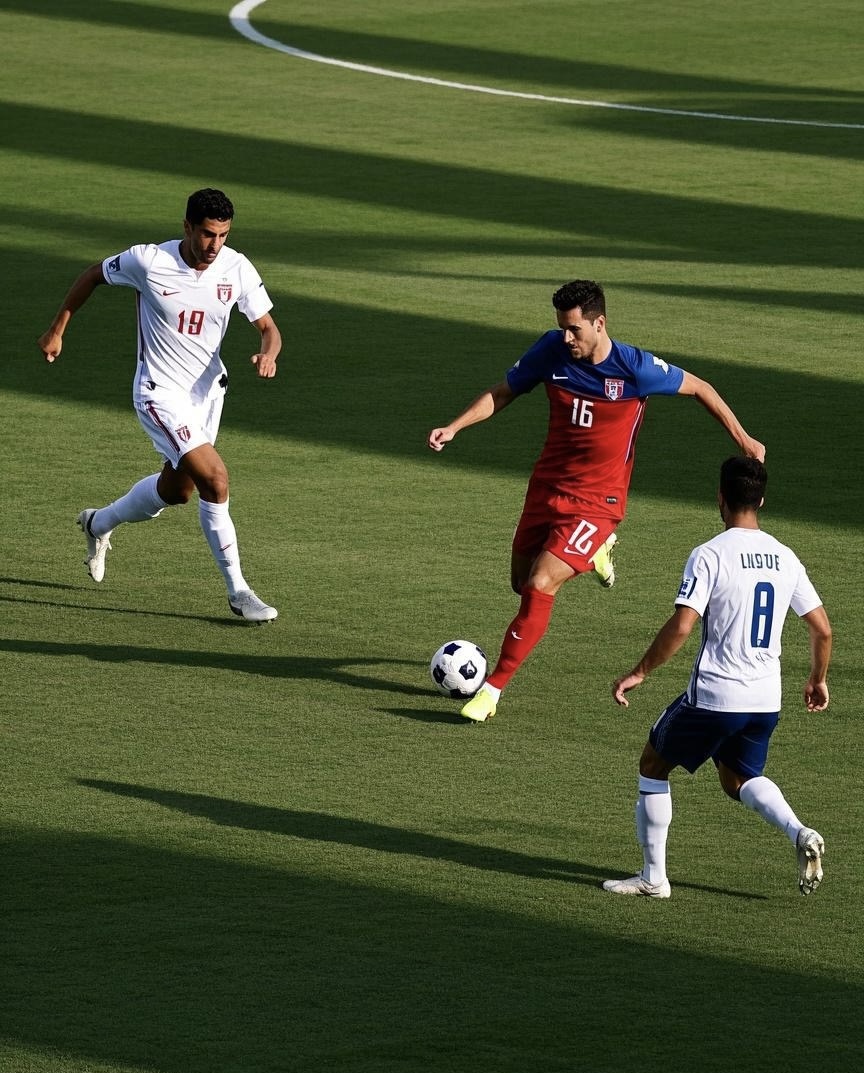 国际足球赛事中球员展现高水准表现